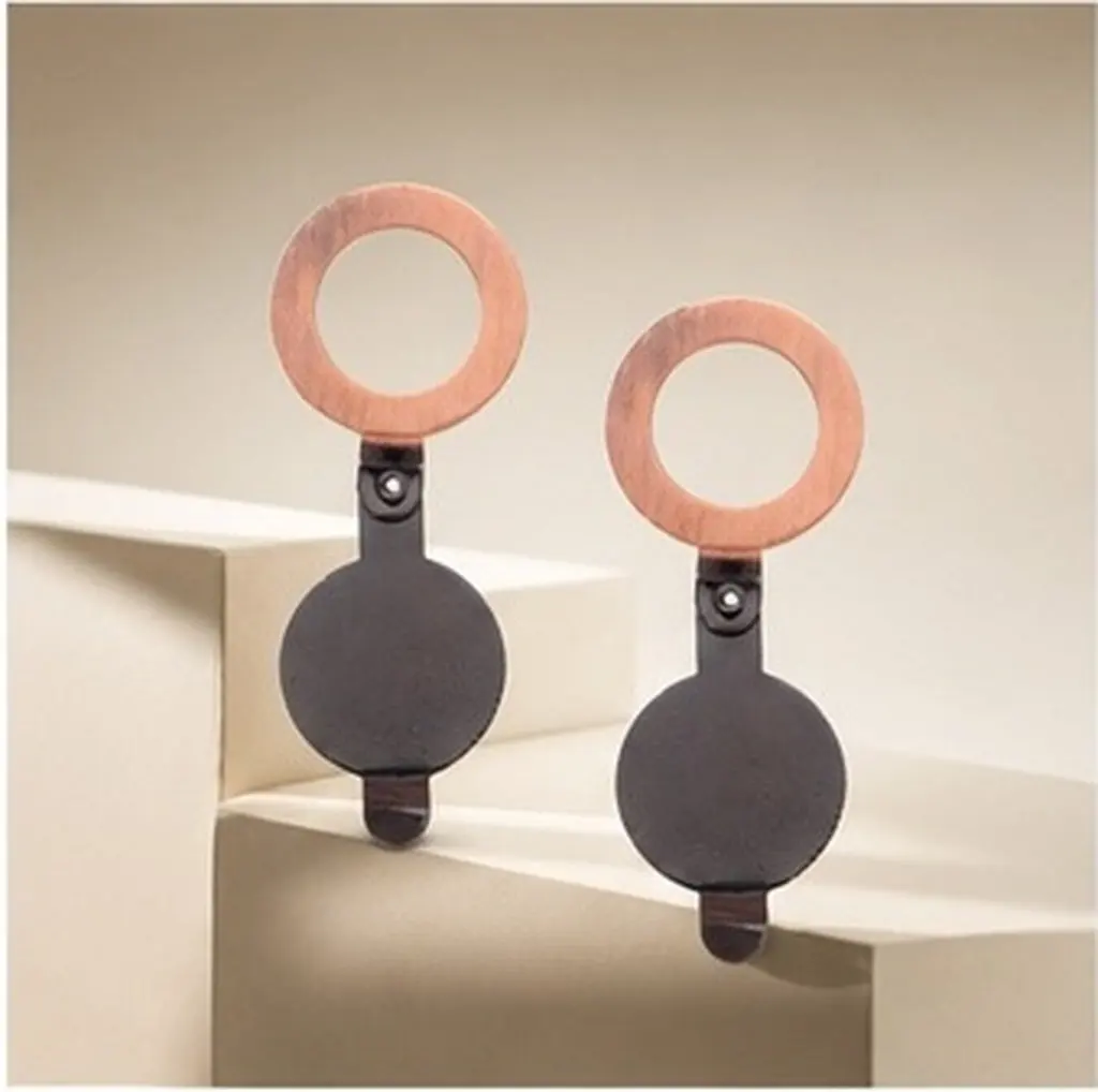 2pcs Peephole Cover For Door Copper Privacy Security Cover Anti-Fog Door Viewer Replacement Plate Metal Front Entry Apartment