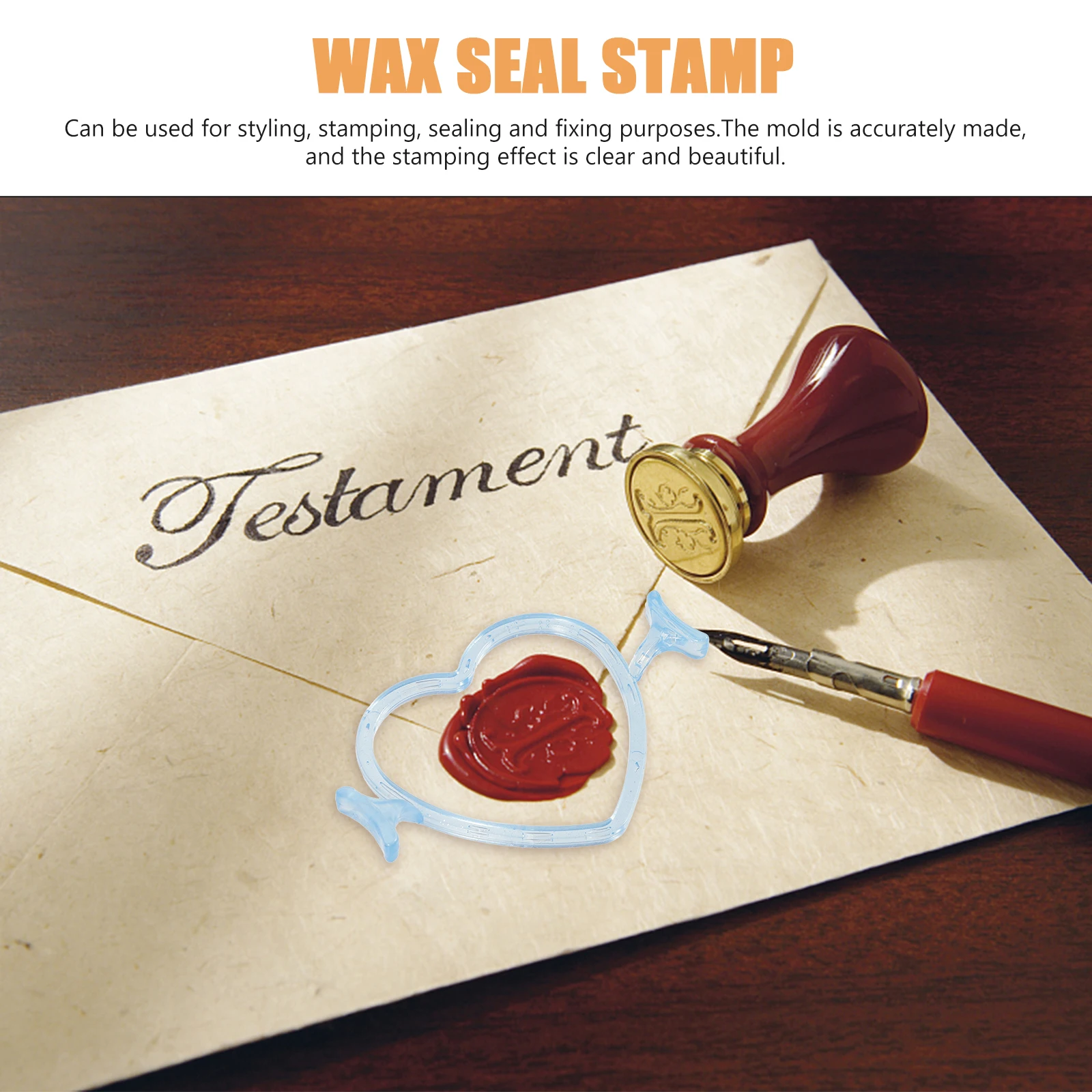 

Wax Seal Mold Stamp Seals Silicone Tool Engraved Wedding Invitations Envelope Sealing Durable Plastic Stamping