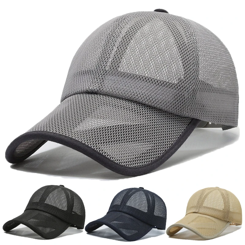 Unisex Hollow Out Baseball Cap for Men Women Summer Quick Drying Sunshade UV Sun Visor Cap Outdoor Adjustable Sports Golf Visors