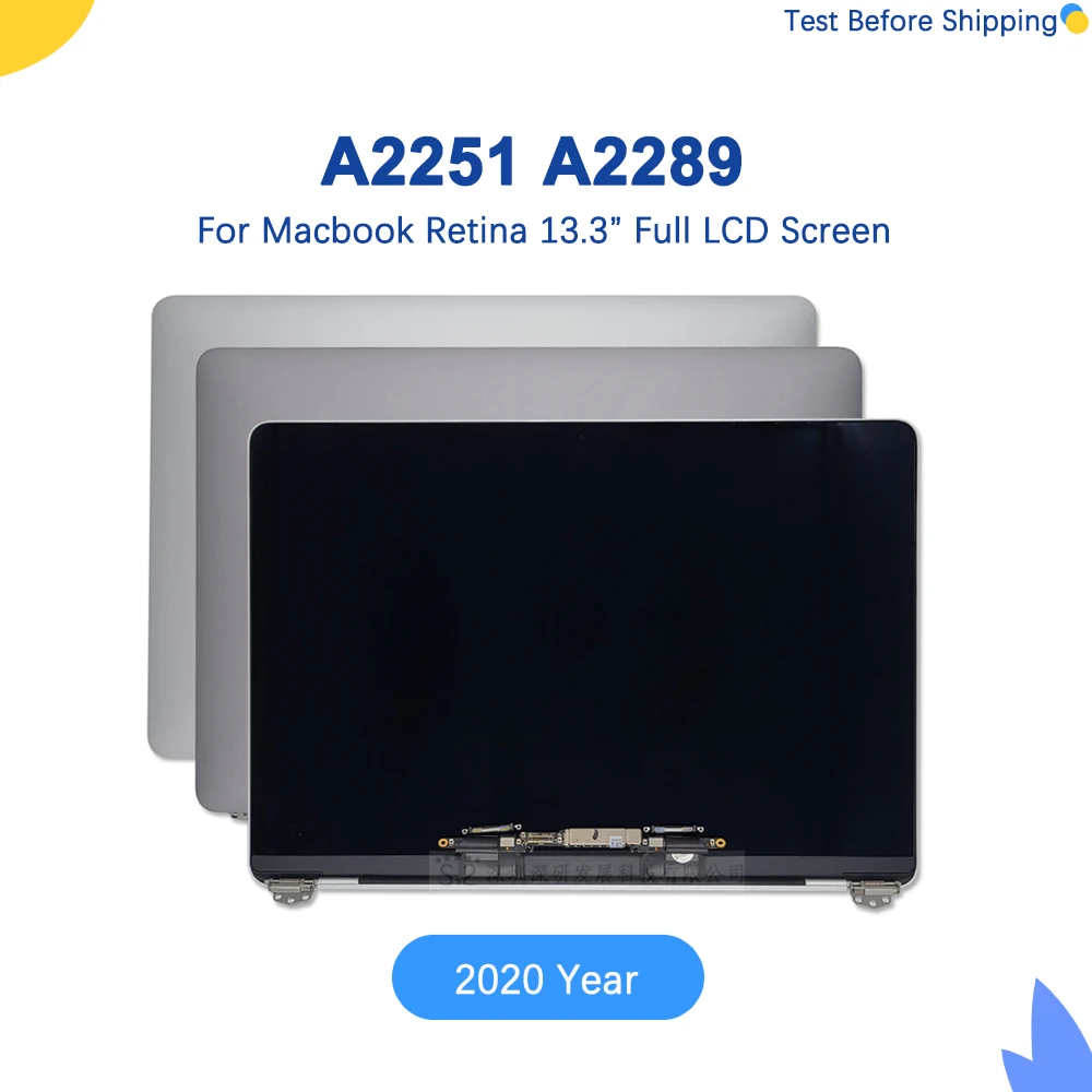 New A2251 A2289 Full LCD Screen For Macbook Pro Retina 13.3