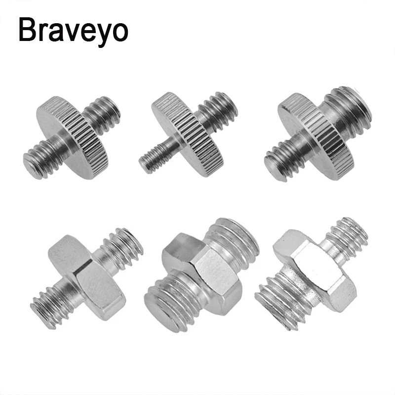 Universal Conversion Screw 1/4 to M4 3/8 inch Stainless Steel Camera Screw Tripod Monopod Mount Photography Adapter