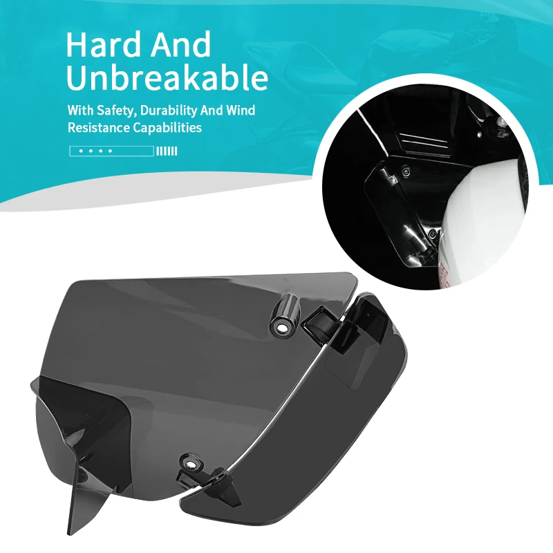 Motorcycle Air Deflector ABS Reflective Saddle Shields Adjustable Air Heat Deflector For Harley Touring Road Gliding 2024-2026