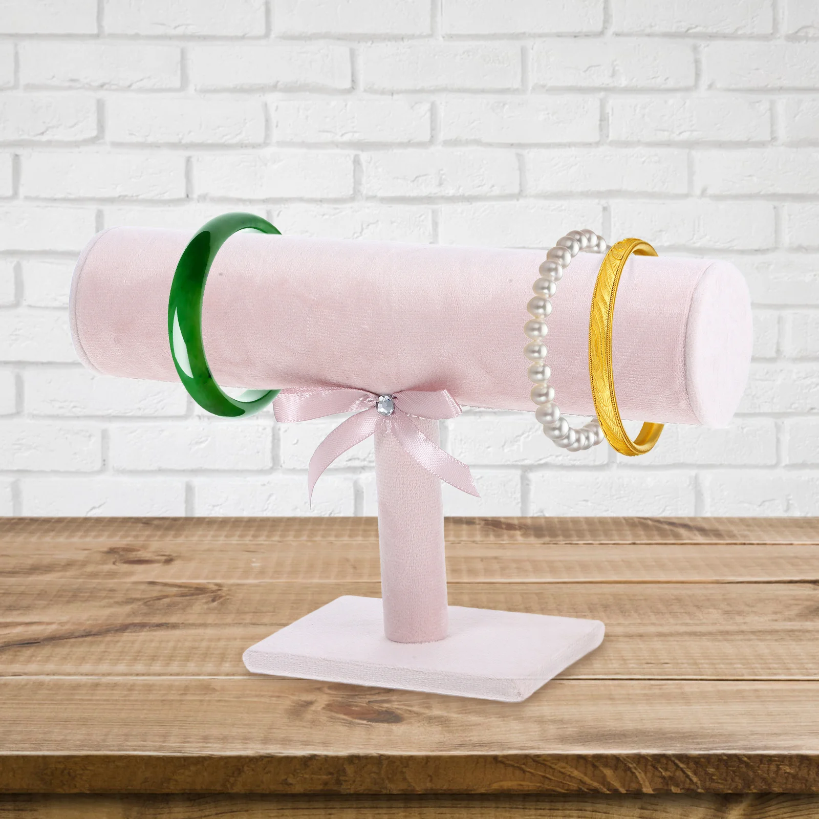 سوار حامل غرامة صنعة رف شاشة حامل مجوهرات المنزل هيرباند المنظم مجوهرات تخزين الرف الإسورة عرض موقف