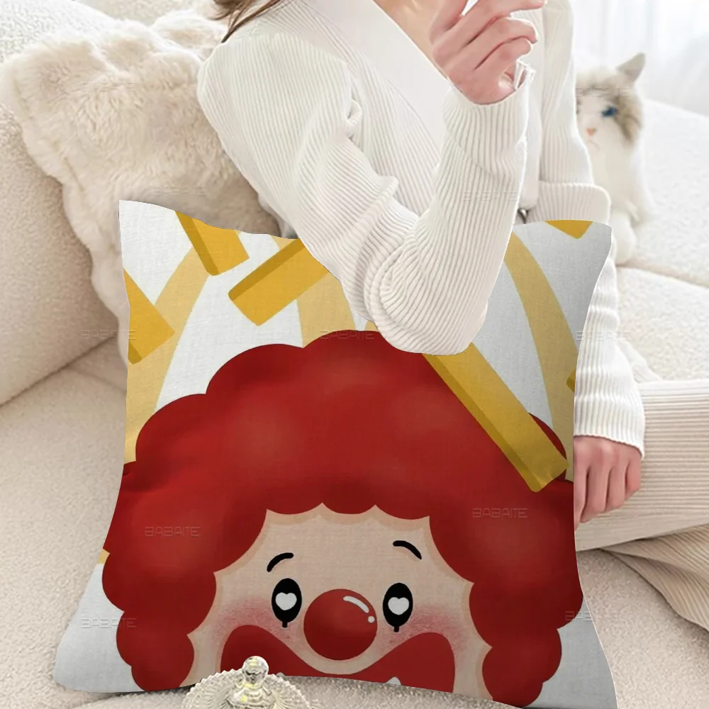 Cartoon Mcdonalds Fries Pillowcase Toon Gift Cushion Cover Bedroom Home Sofa Chair Seat Decor Pillow Case