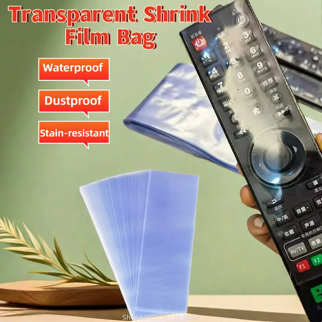 

5/10/20PCS Transparent Shrink Film Bag Anti-dust Protective Case Cover For TV Air Conditioner Remote Control Shrink Plastic