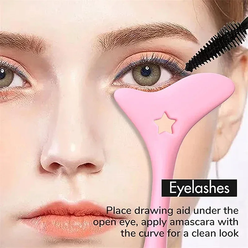 Applicatori per eyeliner Stencil per occhi Ciglia Ombretto Applicatori per labbra Strumenti di aiuto per il trucco Guide Mascara Scudo per trucco riutilizzabile