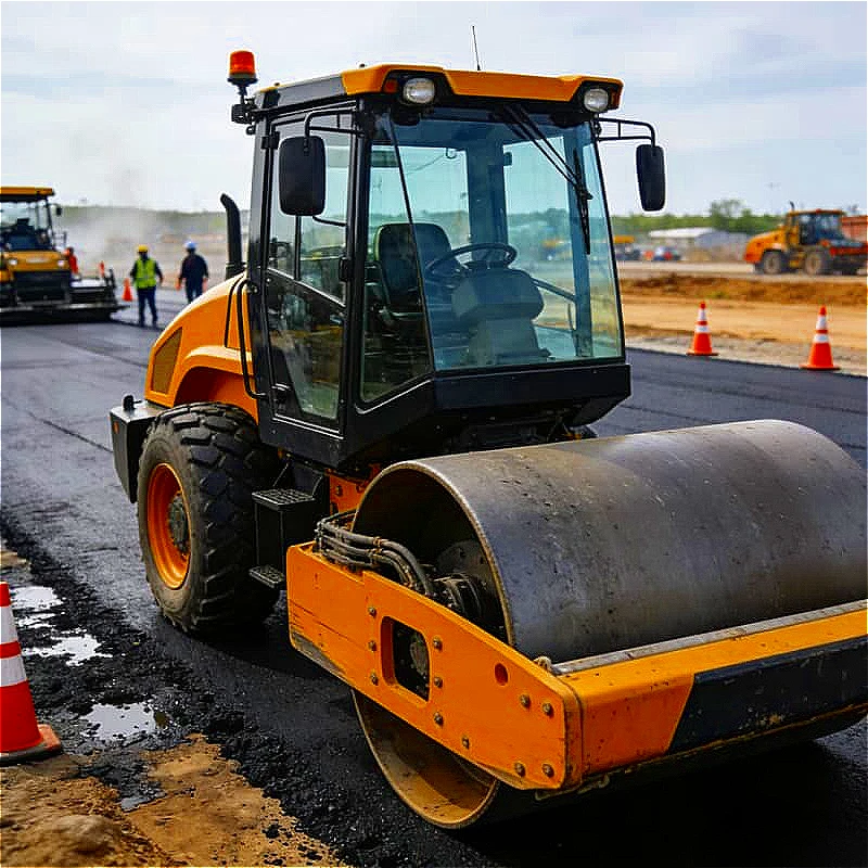 Combination Road Roller Front Steel Drum Rear Rubber Tires Asphalt Base Course Surface Sealing Versatile Compaction Customized