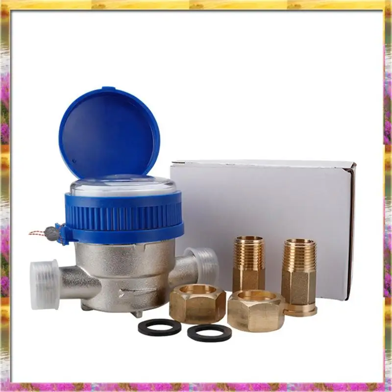 Aug. Practical Water Meter With Mechanical Rotary Wing, E-Type Precision Pointer Counter, And Copper Fittings
