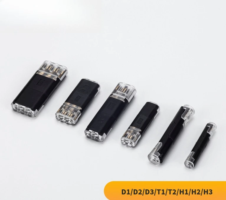 10pcs Plug-in Quick Wire Connector Solderless Stripless Reusable LED Light Cable Terminal Box Pack