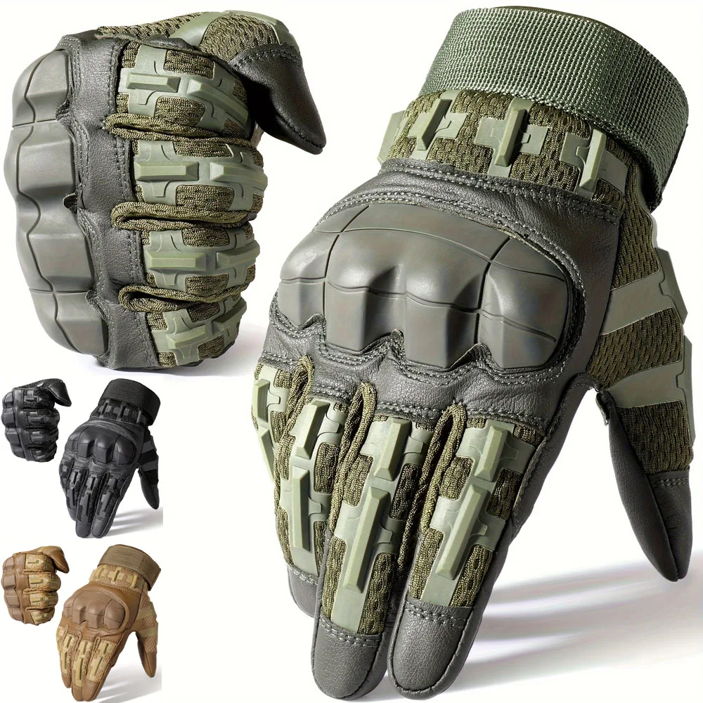AliExpress NONE Tactical Gloves Touch Screen Hard Shell Outdoor Hunting Airsoft Combat Shooting Hiking Cycling Sports PU Leather Anti-skid Gear