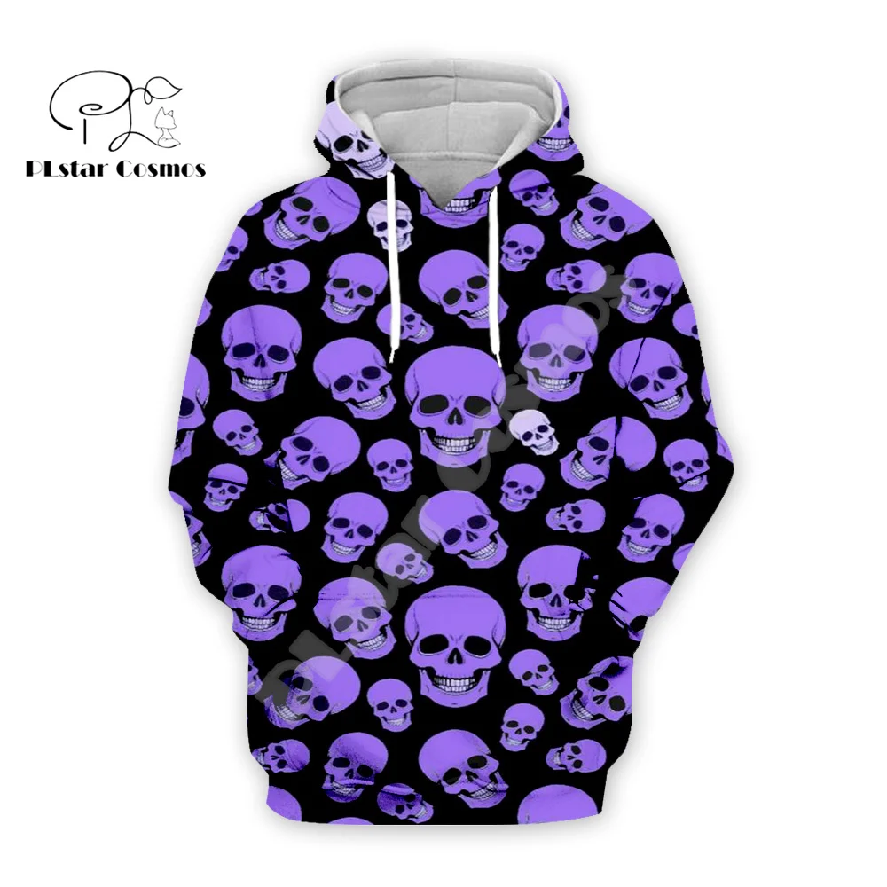 Halloween Pumpkin Skull Ghost Tattoo Retro Colorful Tracksuit Harajuku Pullover 3DPrint Streetwear Casual Jacket Funny Hoodies F