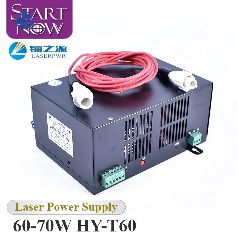 Yunyi HY-T60 Co2 Laser Device 60W Co2 Laser Generator 110V 220V PSU High Voltage Power Supply For Co2 Laser Engraving Cutting Ma