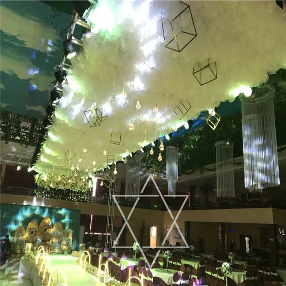 Ice Silk Gauze Suspended Ceiling Curtains, Thin Gauze Curtain Panels, Roof Canopy Decoration, Curtain Cloth, Wedding Decoration