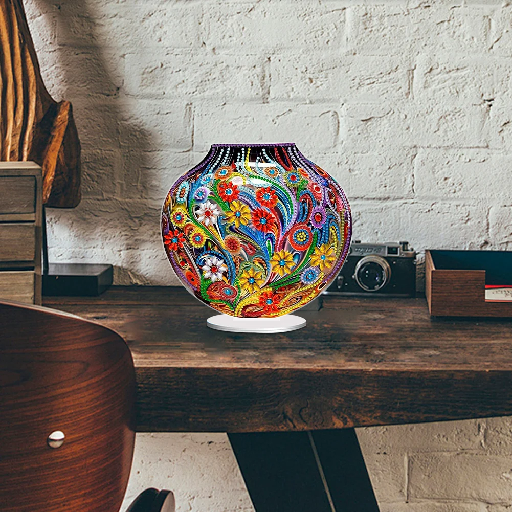 

Акриловая ваза для алмазной живописи специальной формы, изысканные цветы, наборы алмазных художественных картин, 5D набор для рисования «сделай сам» для взрослых и начинающих