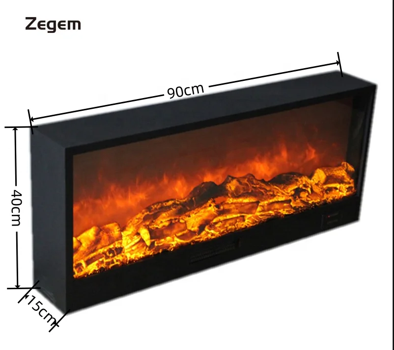 

90cm heating device electric fireplace fire linear electric fireplace tv cabinet modern electric fireplace