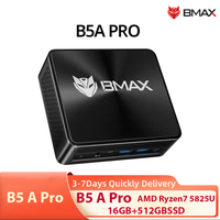 BMAX B5A Pro AMD Ryzen7 5825U 5700U Processor AMD Radeon Graphics 16GB(Support Max 64GB) DDR4 512GB NVMe SSD Windows 11