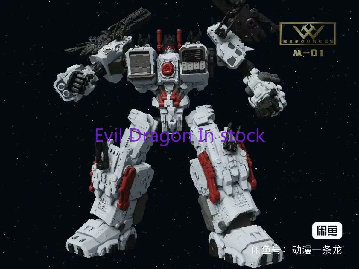 In Stock Transformation Toys W-Resources M-01 Steel Fortress Baymax FOC Meng Dashuai Action Figure Toy Collection Gift