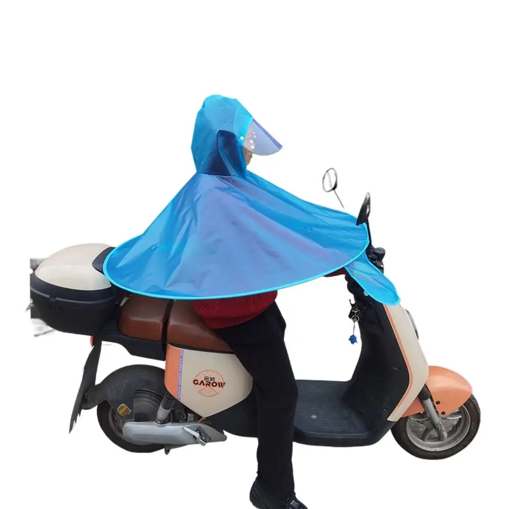 Separate Umbrella Hat Poncho for Electric Vehicle Intensification Oxford Motorbike Raincoat UFO Rainproof