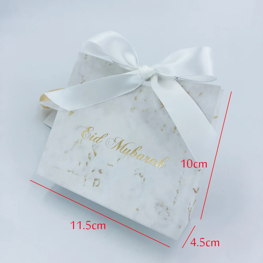 Eid Mubarak Favor Gift Box Bag Muslim Ramadan Candy box Treat Boxes Party Favor Perfect for Eid Party Supplies Eid Decoration