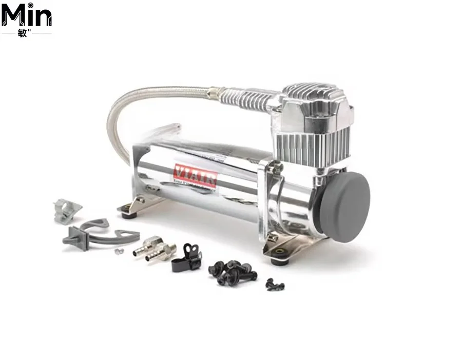 Upgrade Pneumatic Shock Absorber Air Pump 400cc V360 Mute Air Suspension Inflator 200PSI 12V