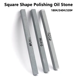 3pcs 150x10x10mm Oil Stone Green Silicon Carbide Sand Bar Stone Paint Metal Knife Sharpener Grindstone Kit 120# 240# 320# Grit