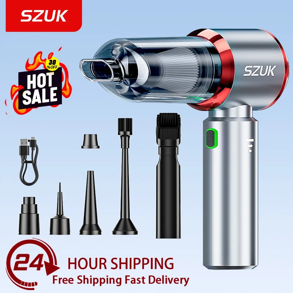 SZUK 985000PA Car Vacuum Cleaner Strong Suction Cordless Wireless Cleaner Portable HandHeld Vacuum Cleaner Cleaning Machine