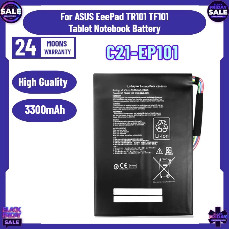 

New 3300mAh C21-EP101 Battery for ASUS EeePad TR101 TF101 Tablet Notebook Battery