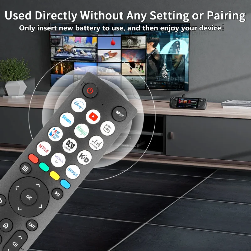 ERF2R36H For Hisense Remote Control Compatible With Hisense UHD 4K Smart TV 43A7HAU 50A7HAU 55A7HAU 65A7HAU 75A7HAU 85A7HAU 55U7