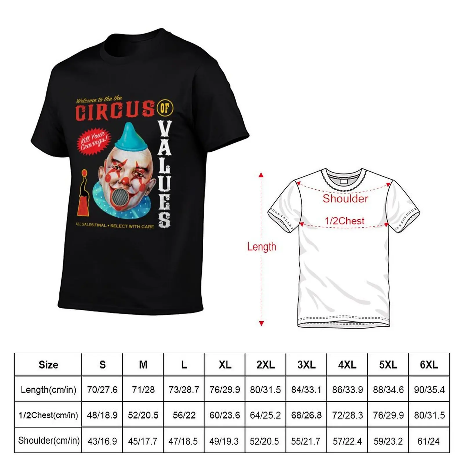 Circus of Values T-Shirt anime figures anime clothes Men's cotton t-shirt