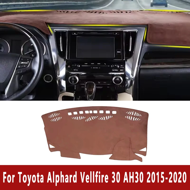 

Car Dashboard Mat Dash Cover Pad Custom for Toyota Alphard Vellfire 30 AH30 2015-2020 2016 Nonslip Cape Sunshade Accessories
