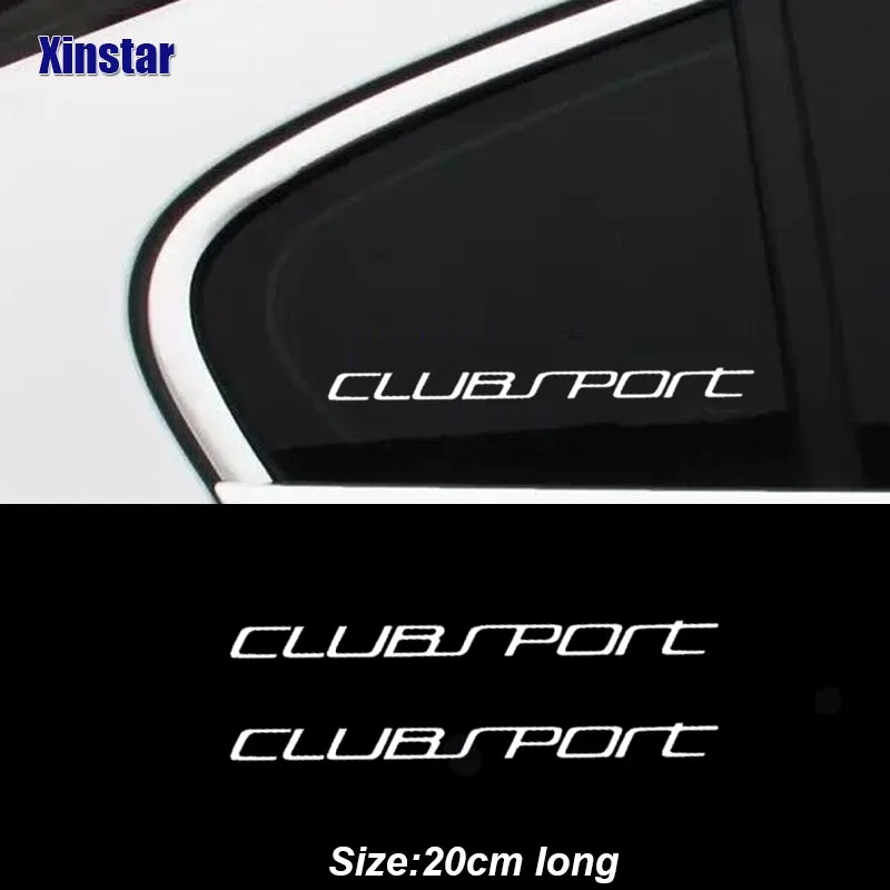 2Pcs Clubsport Car Windows Sticker For Volkswagen GOLF8 MK8 GTI