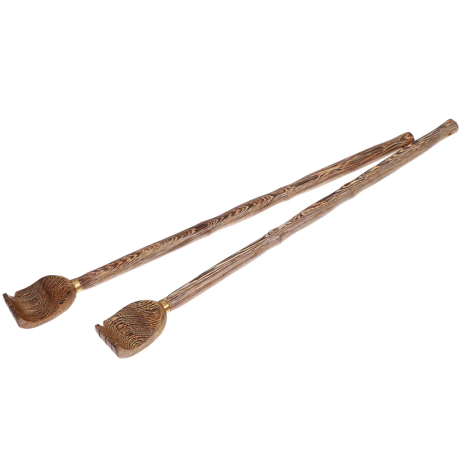 

2Pcs Wood Back Scratcher Long Handle Back Massage Tool Skin Itching Stick Portable Relax Massager for Adults Men Women