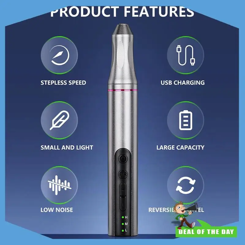 24-Hour Delivery 666F Cordless Tool Electric Grinder Kit Variable Speed 6000-20000RPM 3.7V 10W For Engraving Grinding Polishing