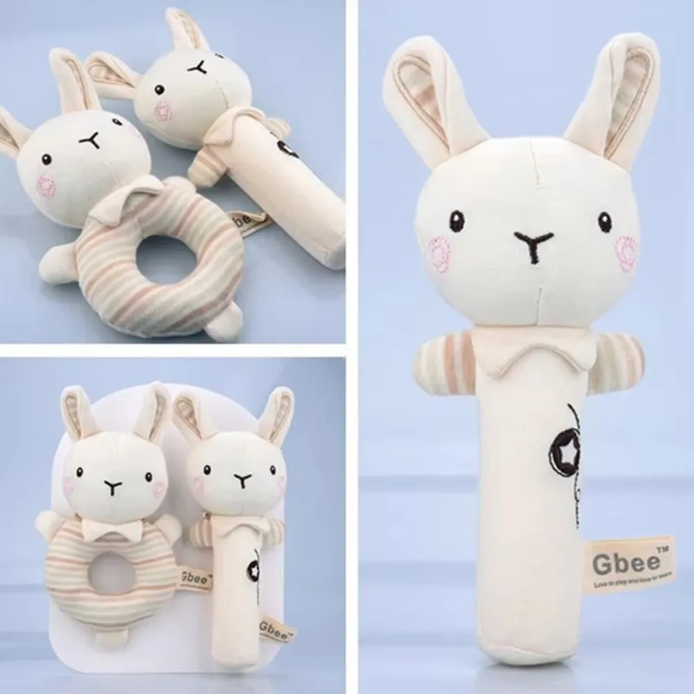 Nette Cartoon Tiere Baby Hand Shaker Weiche Neugeborenen Komfort Spielzeug Baby Komfort Spielzeug Kind Pädagogisches Handbells Infant Rassel