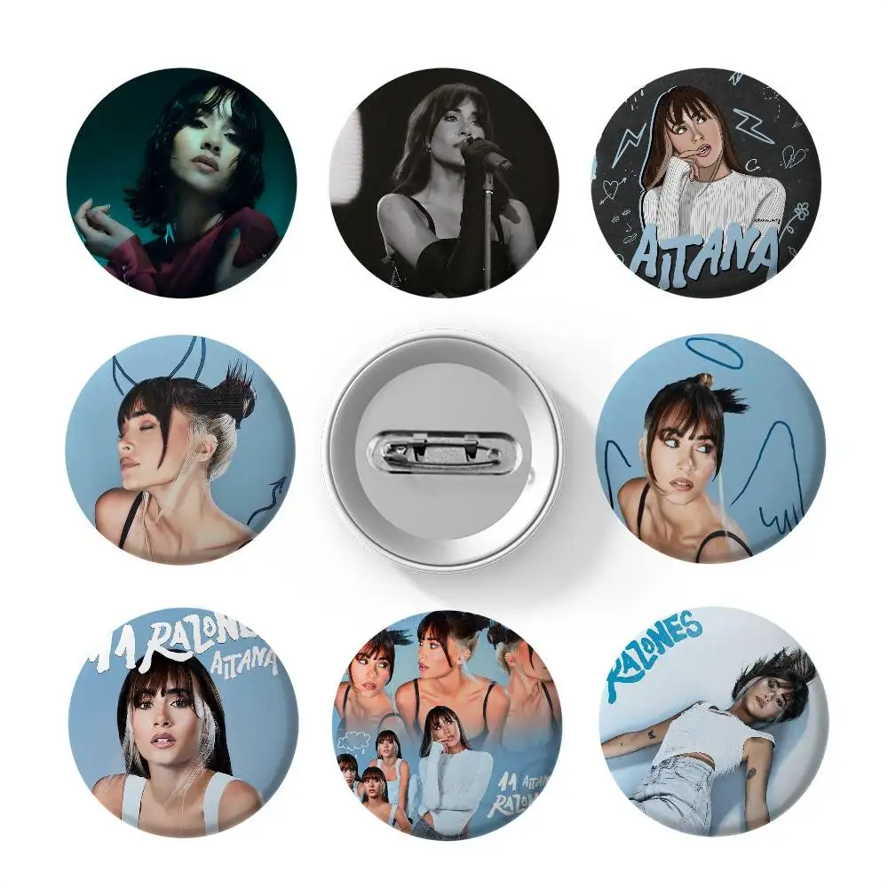 A-Aitana المغني O-Ocanas شارات مستديرة رائعة شارة دبابيس الإبداعية للملابس قبعة ظهره هدية اكسسوارات #1