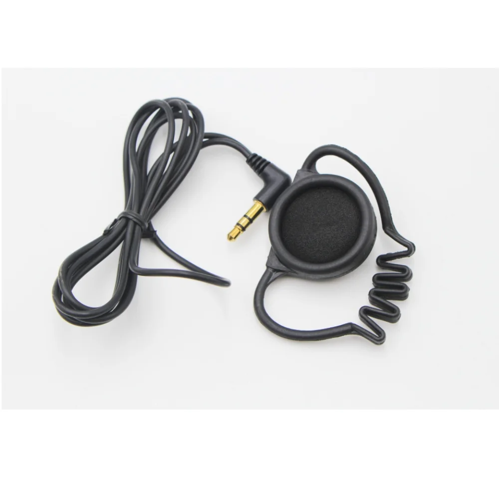 2Pcs Touring Single-Side Earphone headsets 3.5mm Hook Stereo Earbuds for tour guide system