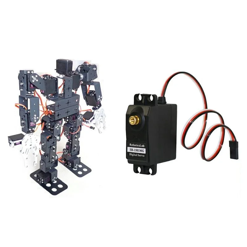 Baru 17 Dof Robot Humanoid Servo Robot Pendidikan Robot Tari Cakar Biped Robot Berjalan untuk Mengajar DIY Kit Robot Yang Dapat Diprogram