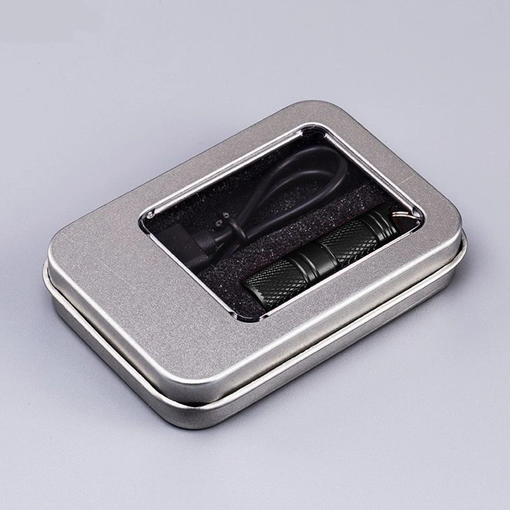 Ultra Bright Flashlight Protable Small Self Defense Light USB Charging Mini Bright Flashlight for Outdoor Camping Hiking