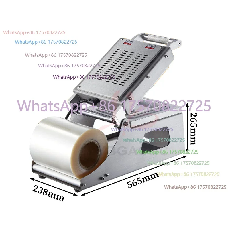 Hand Press Plastic Sandwich Tray Heat Sealing Machine Takeaway Box Hand Pressure Food Packaging Sealing Equipment Machine