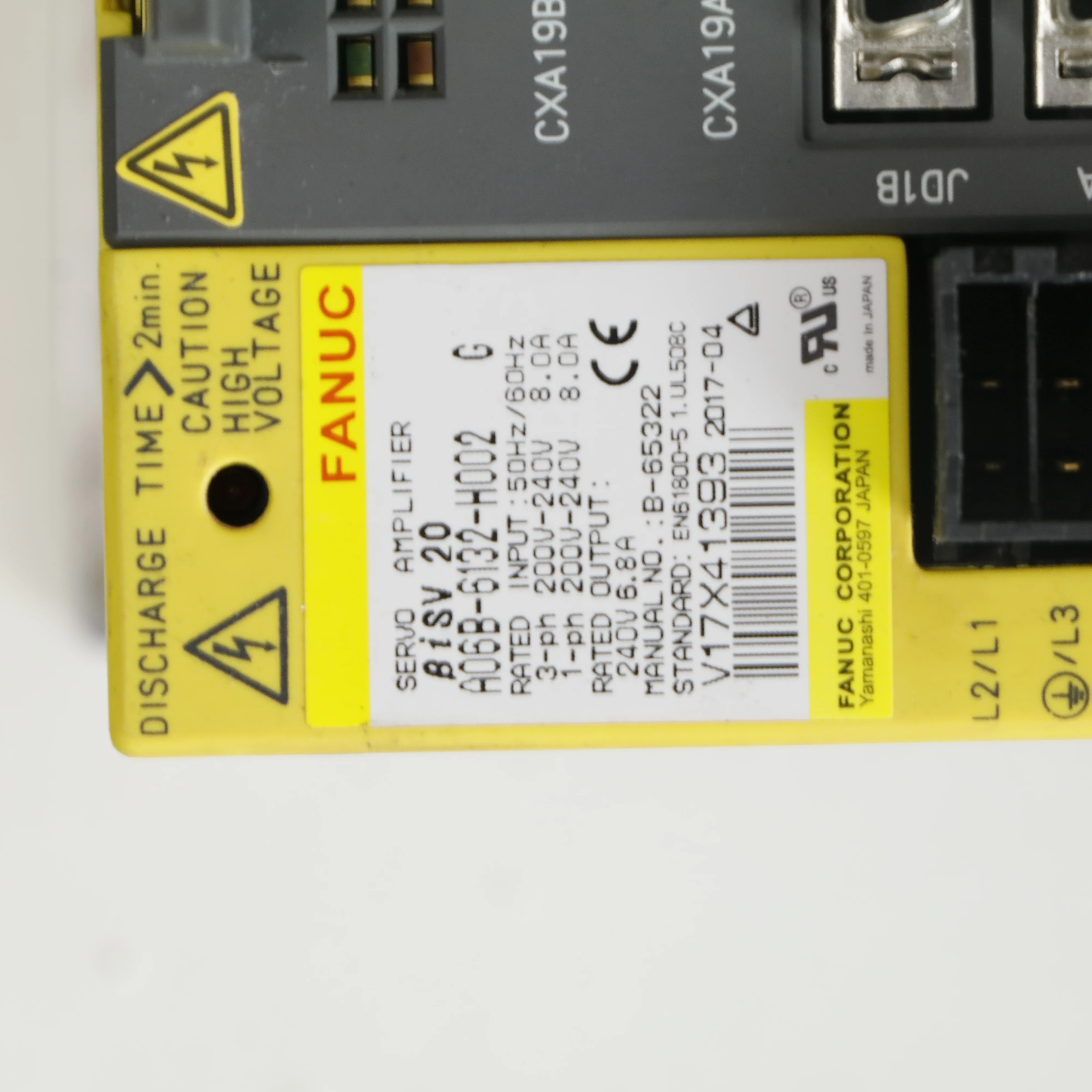 Fanuc A06B 6132 H002 A06B6132H002 A06B-6132-H002 Test ok Can Repair