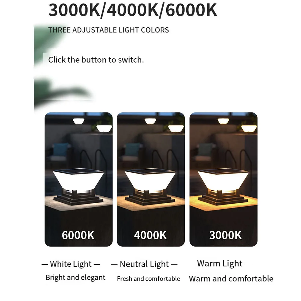 Weather Resistant Lights Outdoor Column Lights Easy Installation Elegant Outdoor Aesthetics IP65 Waterproof Rating