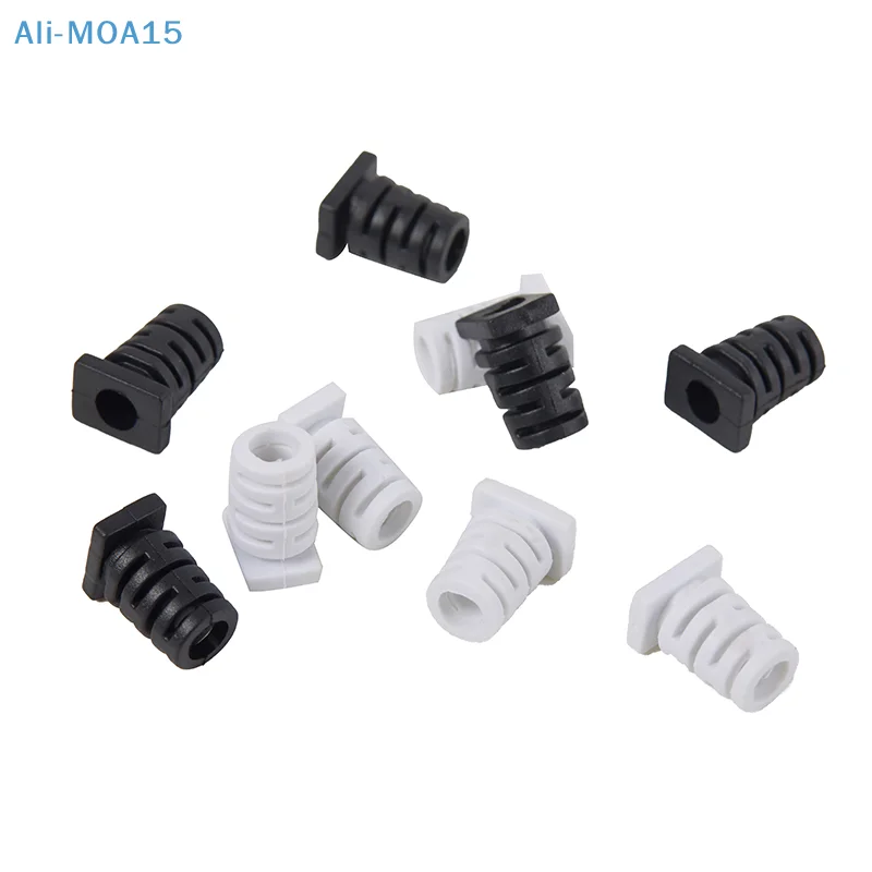 10pcs 5.0mm Cable Gland Connector Rubber Strain Relief Cord Boot Protector Wire Cable Sleeve For Power Tool Cellphone Charger