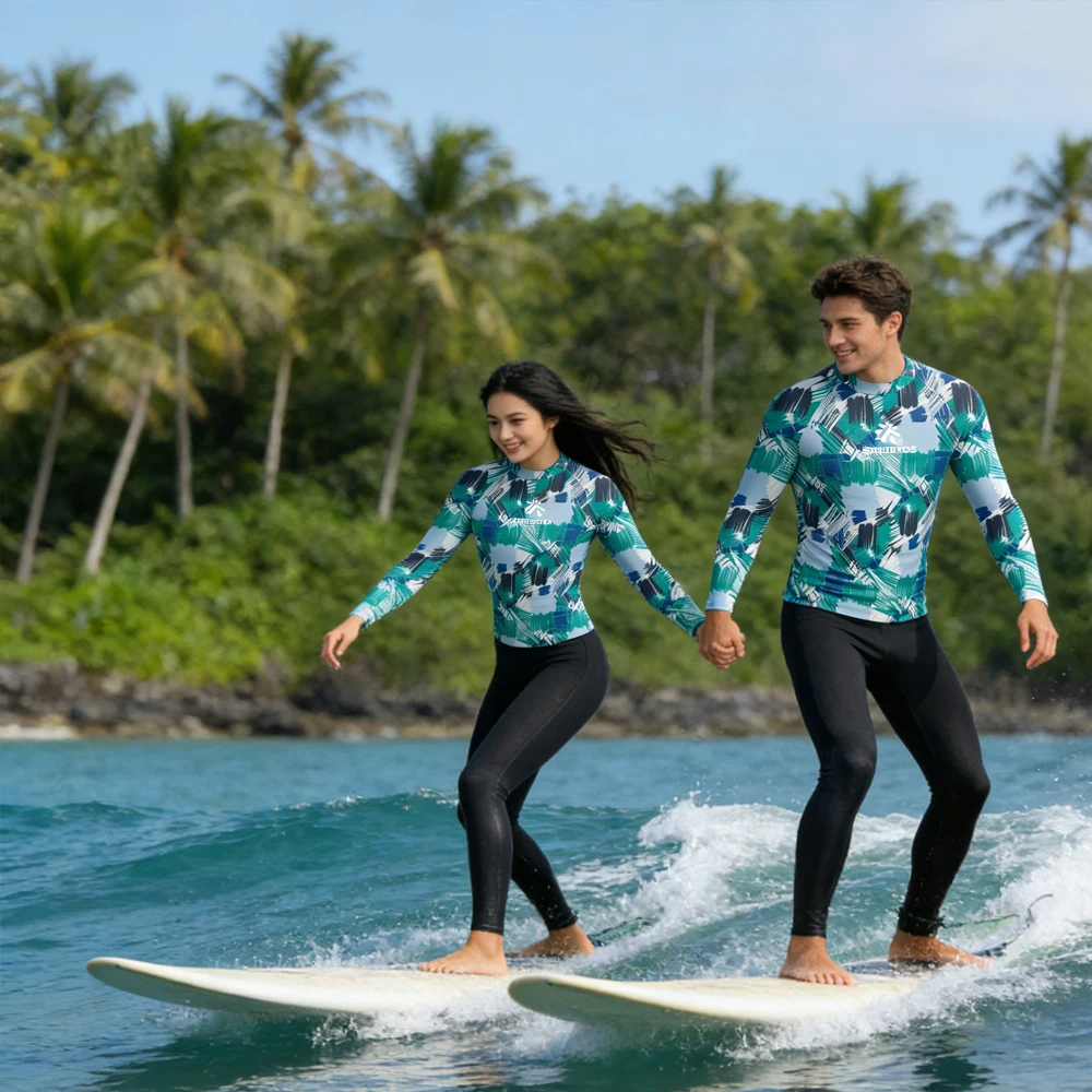 

Long Sleeve Rash Guard Men's and Women's Surfing Shirt Clothing Beachwear Swimming Clothes for Water Sport Touring Fishing
