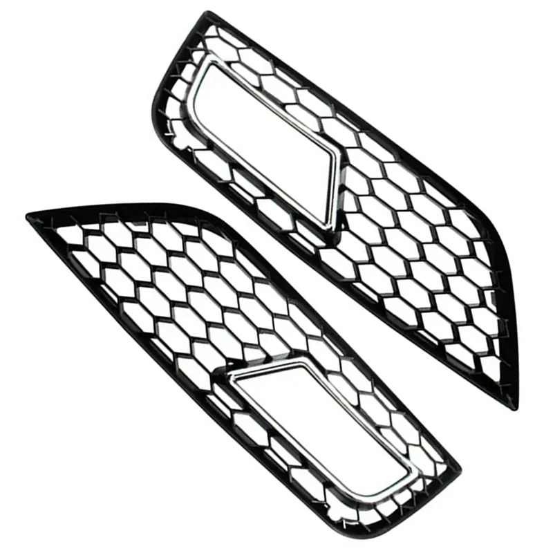 ABGR-Carfog ランプベゼルメッシュグリルバンパー下部メッシュグリルメッキトリム A4L B9 13-15 8K0807681K 8K0807682K Pa に適しています