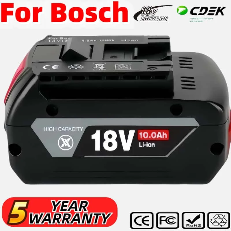 

Original Rechargeable Lithium-ion Tool Battery for Bosch 18V 6.0 -18.0Ah BAT609 BAT609G BAT618G BAT614 Replaceable battery