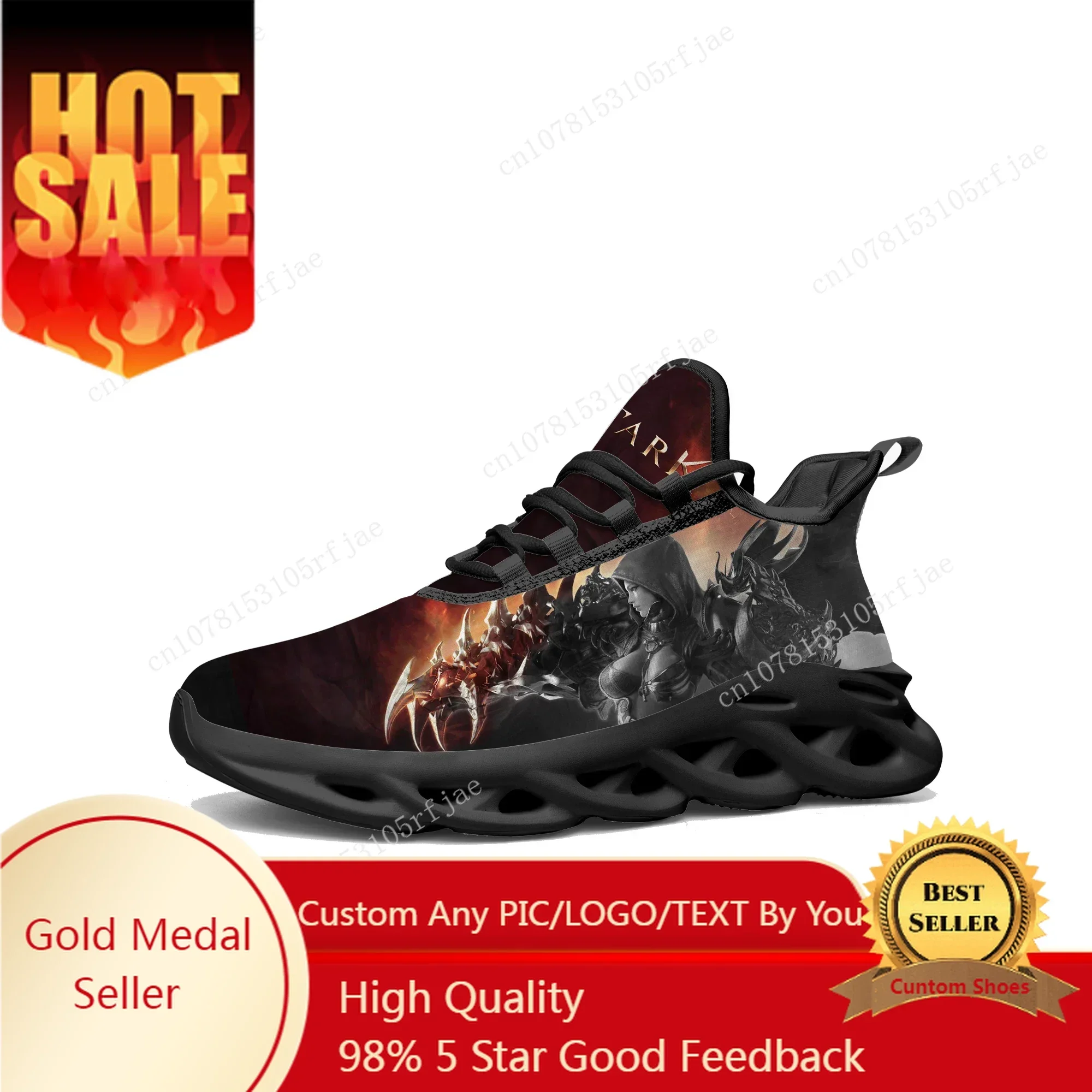 

Lost Ark Flats Sneakers Cartoon 3D Game Men Women Sports Running Shoes Fashion Tailor Made Lace Up Shoes