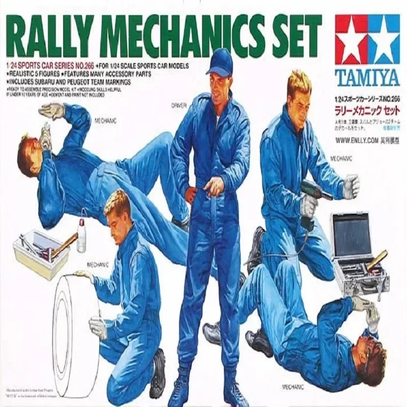 

Tamiya 24266 1/24 Scale Rally Mechanics Set Assembly Model Building Kits For Adults Hobby Plastic Toys DIY