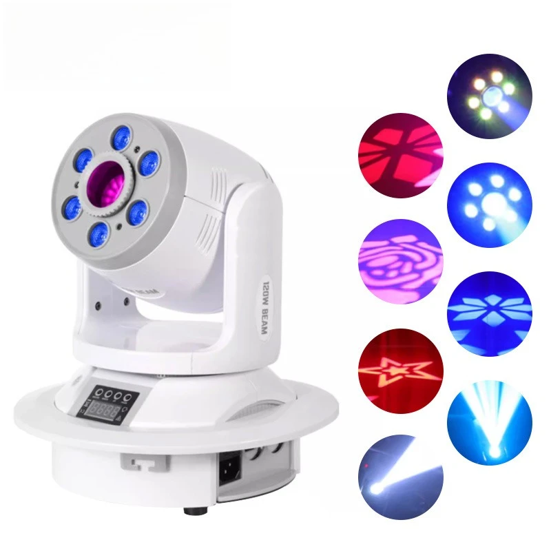120W moving head lamp rotating pattern lamp prism Gemini dyeing lamp