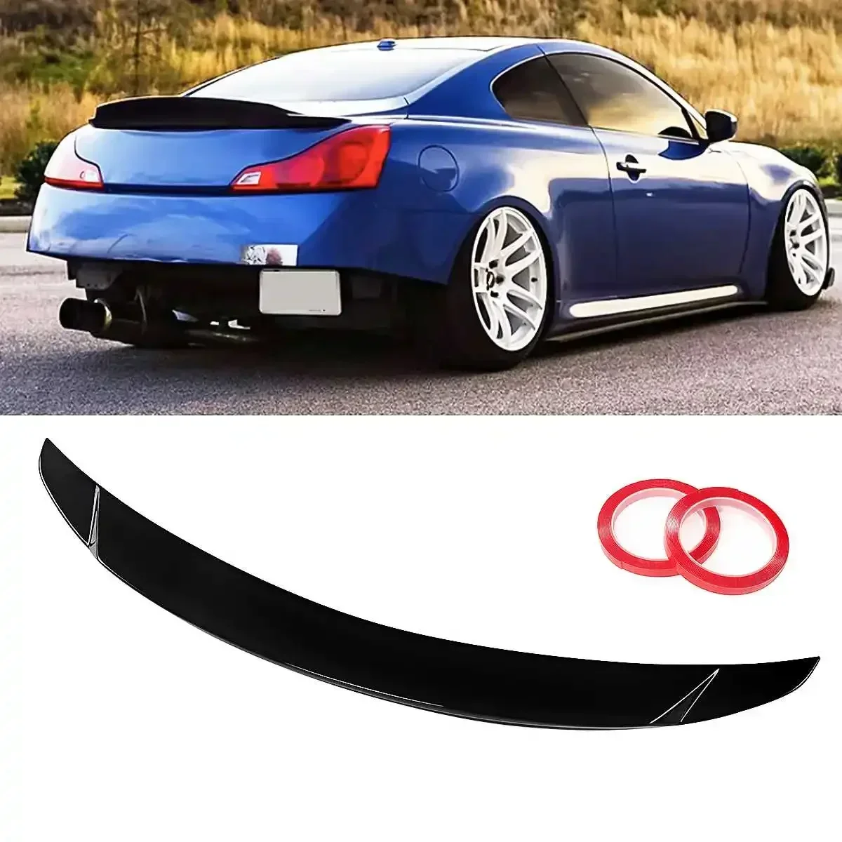 G37 Car Rear Trunk Spoiler Lip Boot Wing For Infiniti G Series G37 V36 Q60 2 DOOR COUPE 2008-2013 Rear Spoiler Wing Lip Body Kit