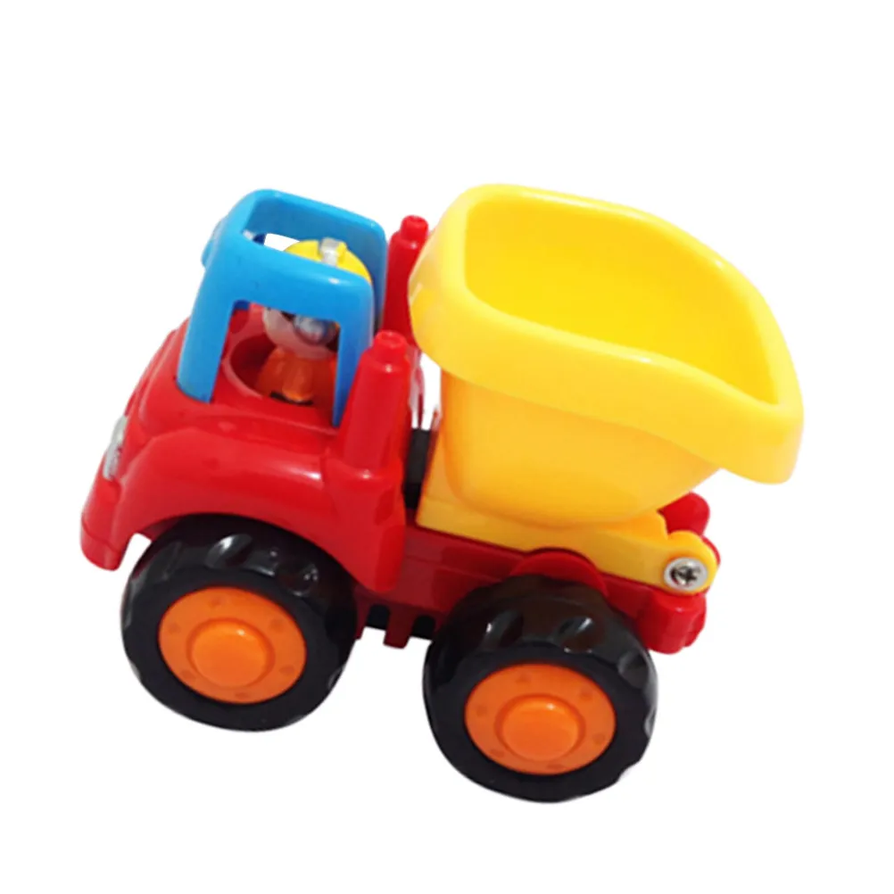 Kids Car Engineering Vehicle Light Green Pull-Back No Battery Needed Early Learning Educational Gift Kids Car Toy